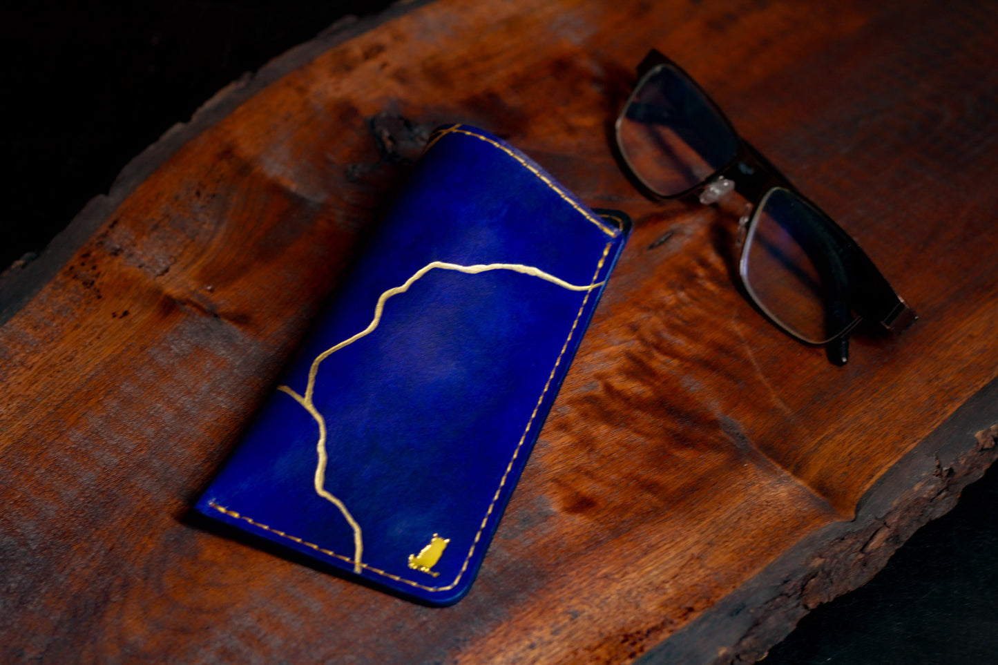 Kintsugi Leather Glasses Case