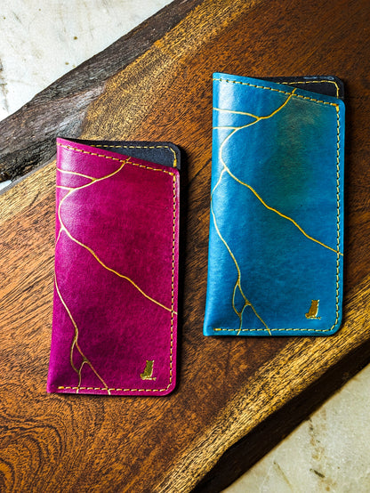 Kintsugi Leather Glasses Case