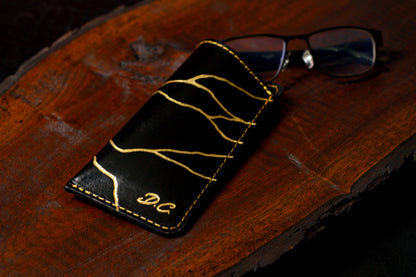 Kintsugi Leather Glasses Case