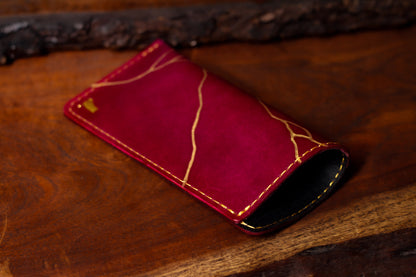 Kintsugi Leather Glasses Case